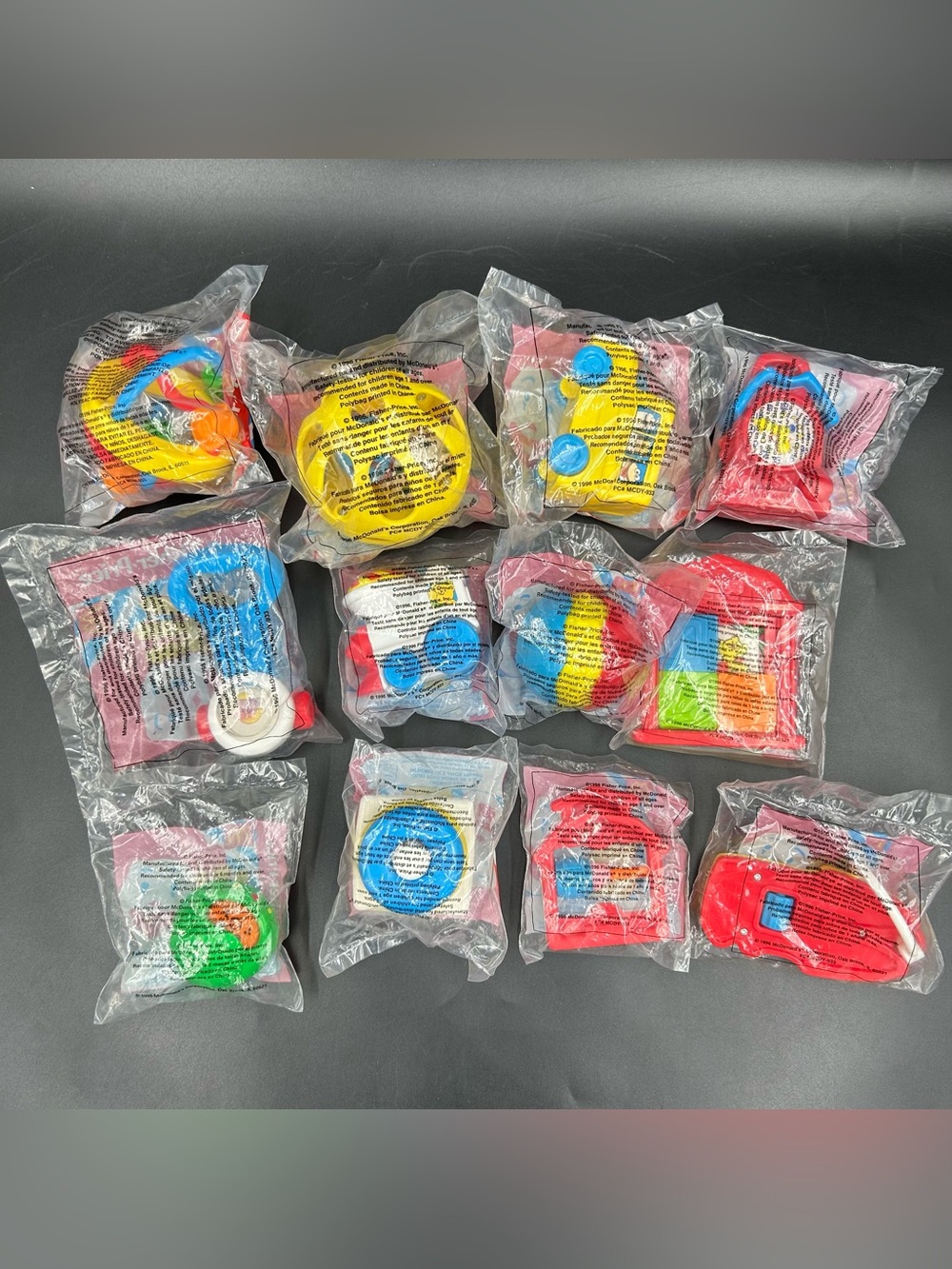 Vintage 1996 McDonalds Fisher Price Under 3 Toys Lot of 12 Sealed